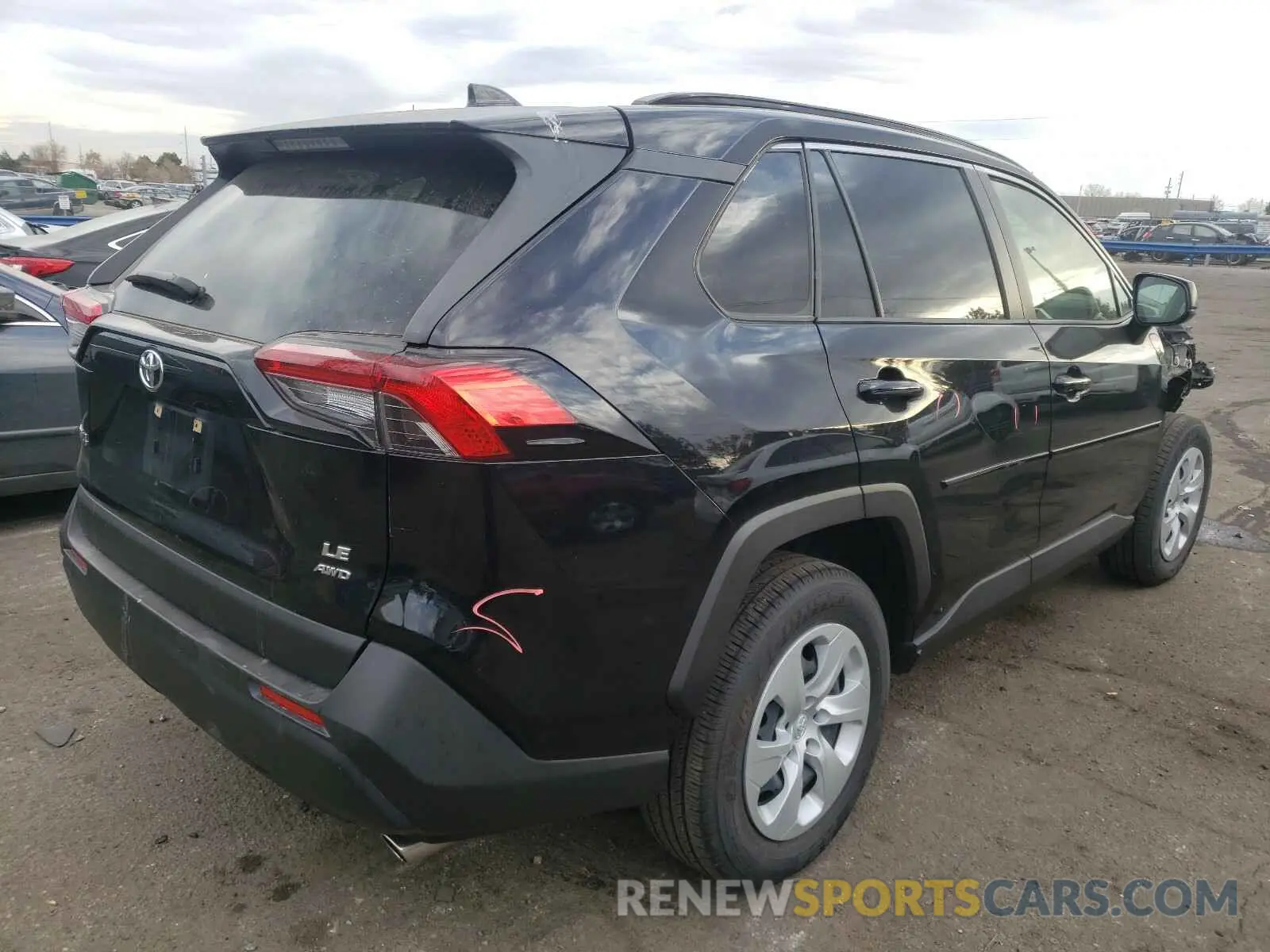4 fotografías del automóvil dañado JTMF1RFV0KD034305 TOYOTA RAV4 2019