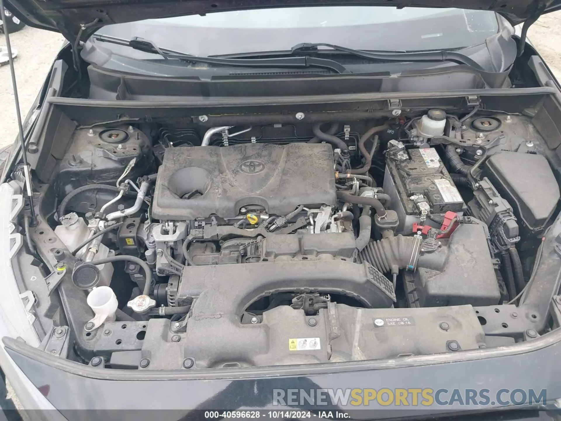 10 fotografías del automóvil dañado JTMF1RFV4KD030550 TOYOTA RAV4 2019
