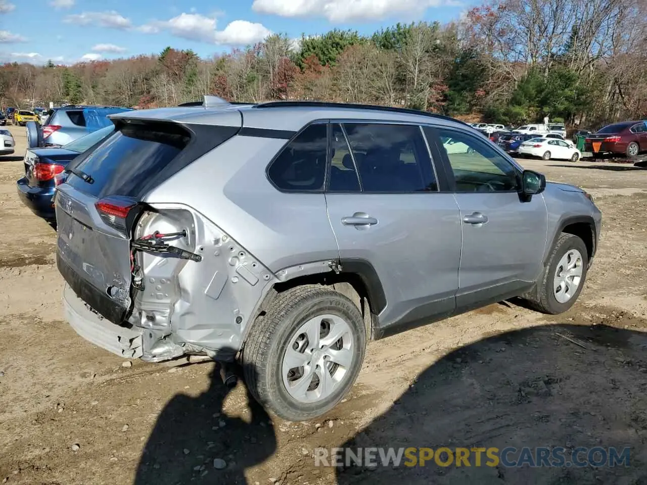 3 fotografías del automóvil dañado JTMF1RFV8KD015937 TOYOTA RAV4 2019