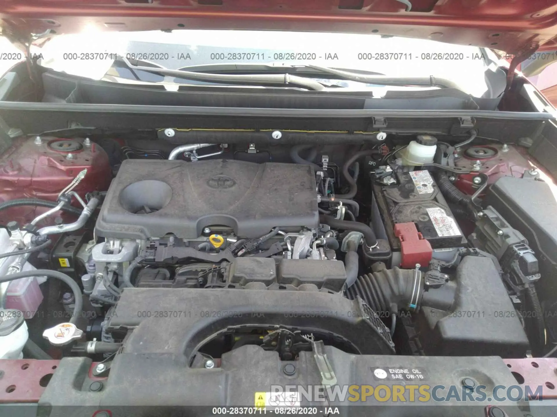 10 fotografías del automóvil dañado JTMG1RFV1KD004234 TOYOTA RAV4 2019