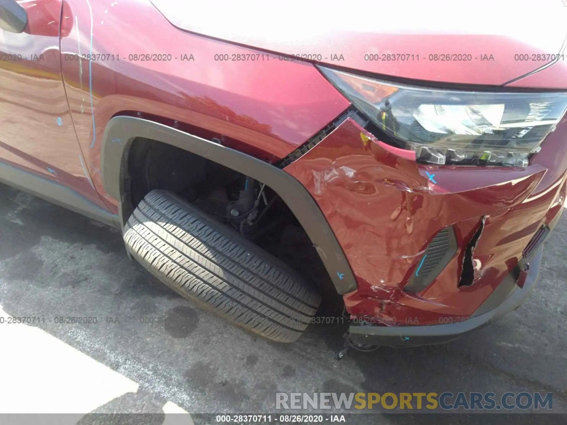 6 fotografías del automóvil dañado JTMG1RFV1KD004234 TOYOTA RAV4 2019