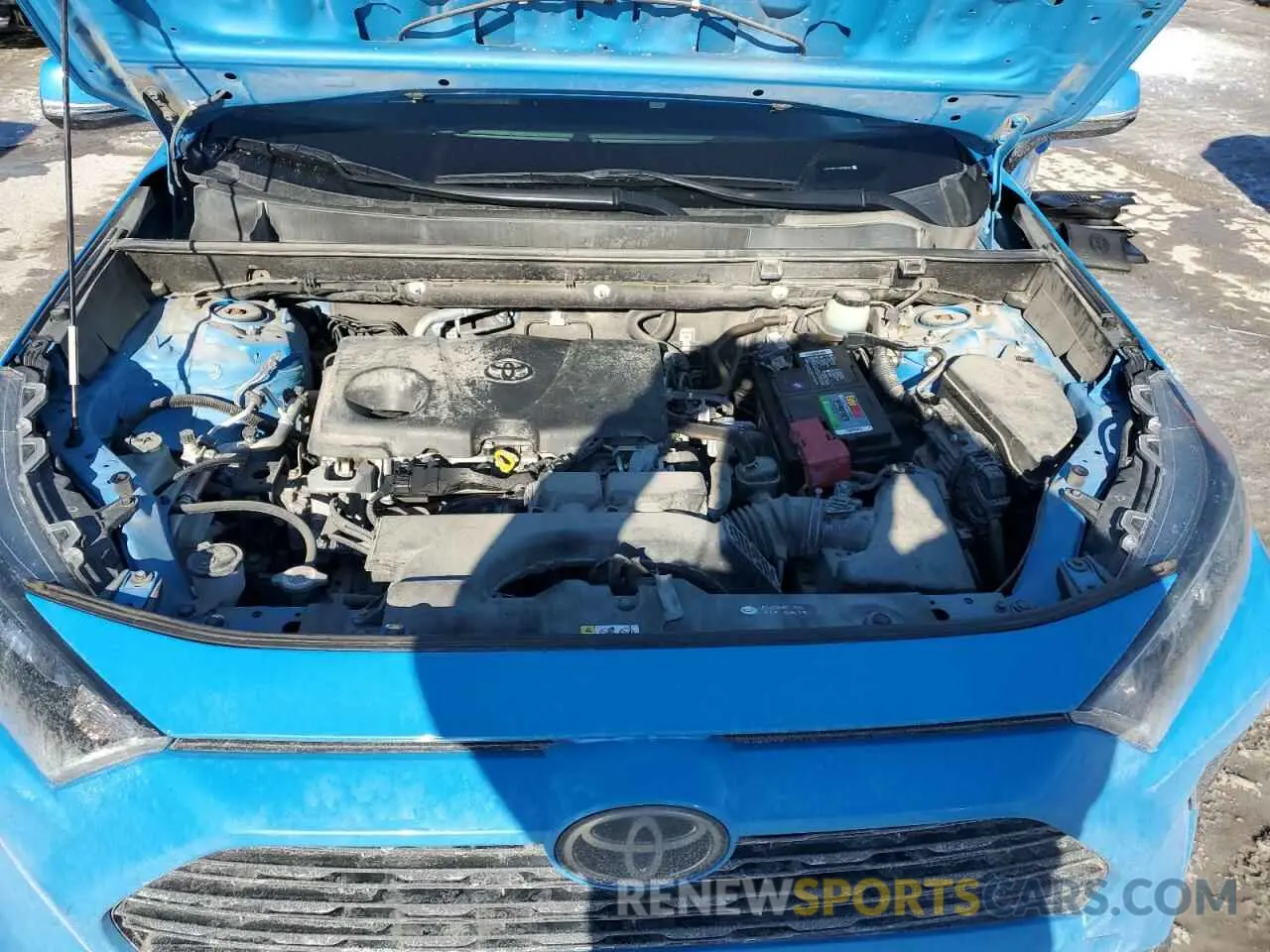13 fotografías del automóvil dañado JTMG1RFV1KD008686 TOYOTA RAV4 2019