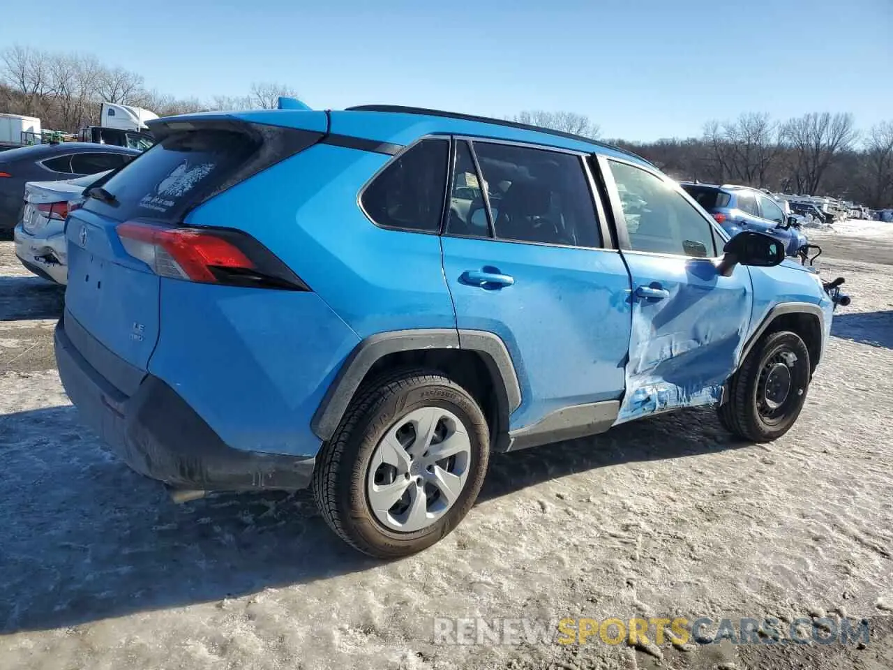 3 fotografías del automóvil dañado JTMG1RFV1KD008686 TOYOTA RAV4 2019