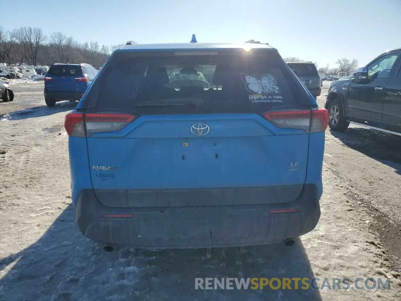 6 fotografías del automóvil dañado JTMG1RFV1KD008686 TOYOTA RAV4 2019