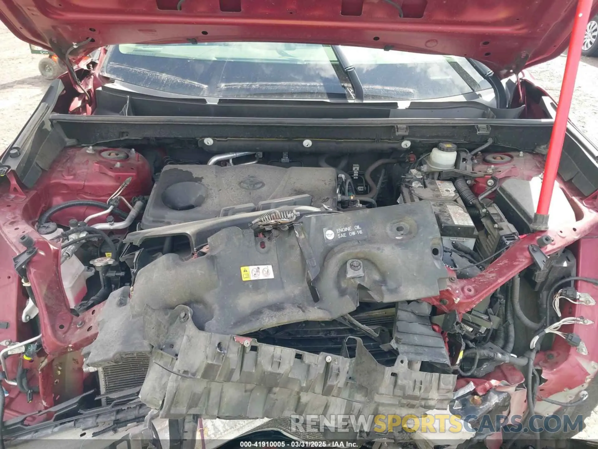 10 fotografías del automóvil dañado JTMG1RFV2KD005523 TOYOTA RAV4 2019