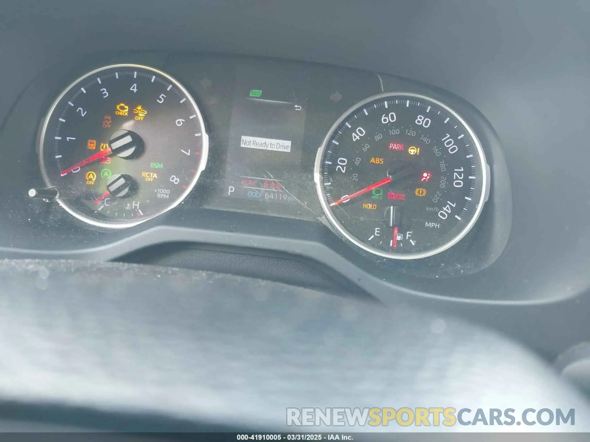 7 fotografías del automóvil dañado JTMG1RFV2KD005523 TOYOTA RAV4 2019