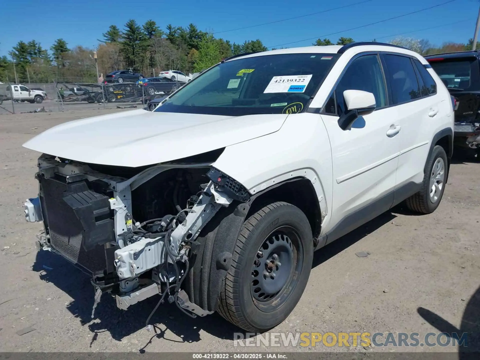 2 fotografías del automóvil dañado JTMG1RFV3KD007040 TOYOTA RAV4 2019