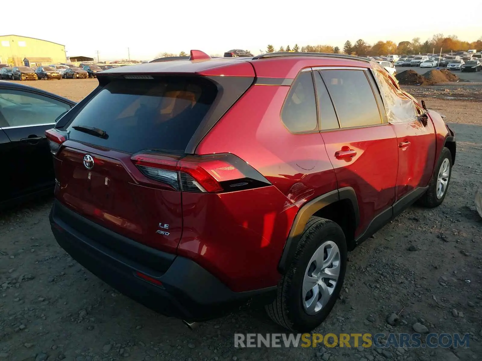 4 fotografías del automóvil dañado JTMG1RFV4KJ011101 TOYOTA RAV4 2019