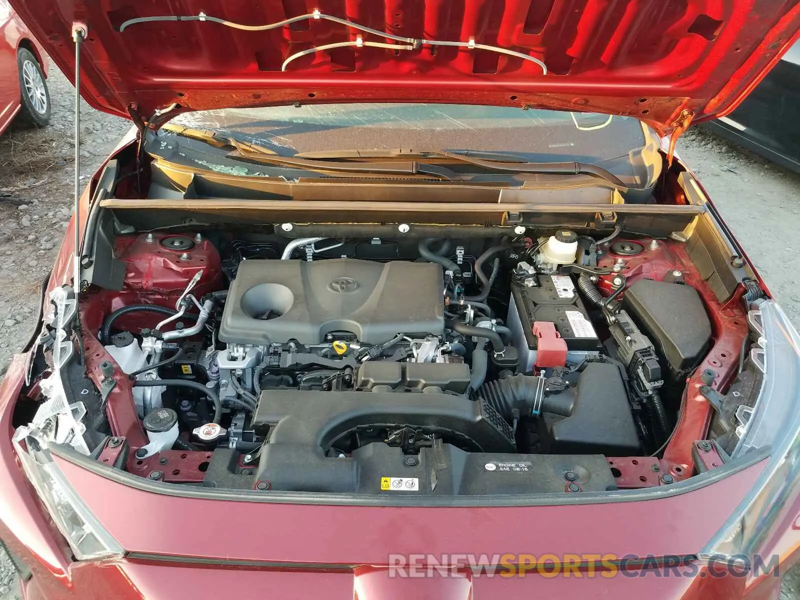 7 fotografías del automóvil dañado JTMG1RFV4KJ011101 TOYOTA RAV4 2019