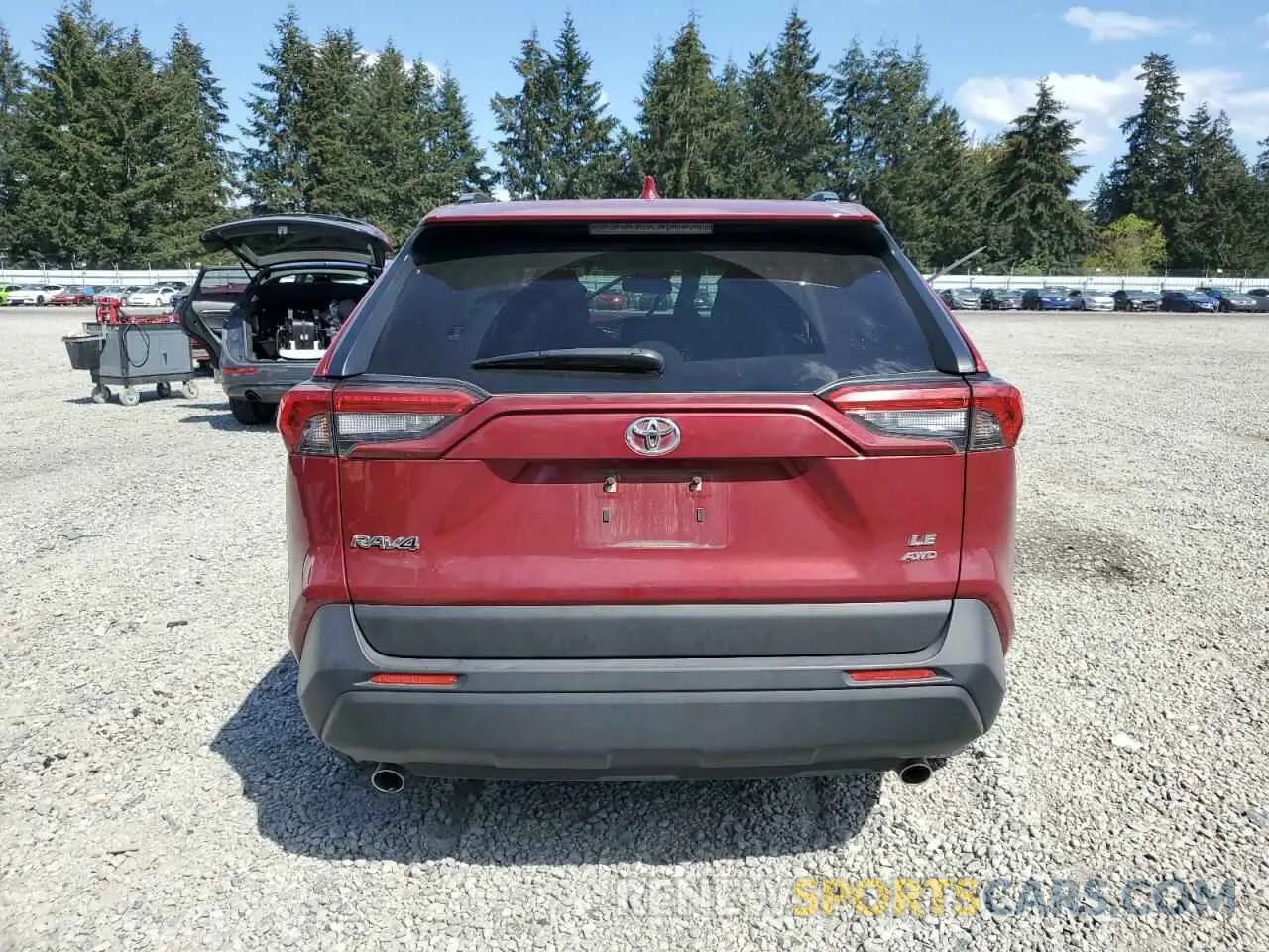 6 fotografías del automóvil dañado JTMG1RFV4KJ016086 TOYOTA RAV4 2019