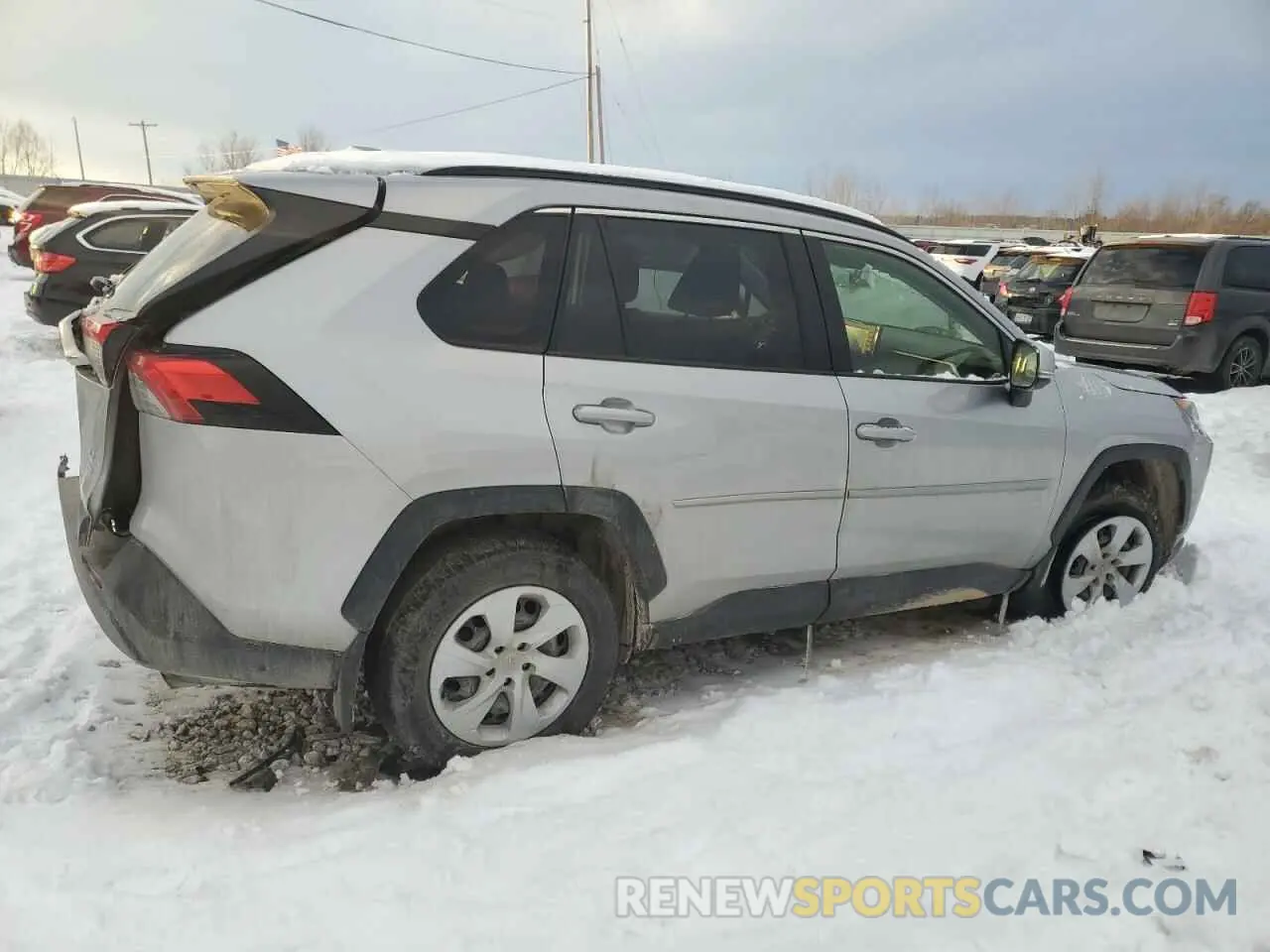 3 fotografías del automóvil dañado JTMG1RFV7KJ024375 TOYOTA RAV4 2019