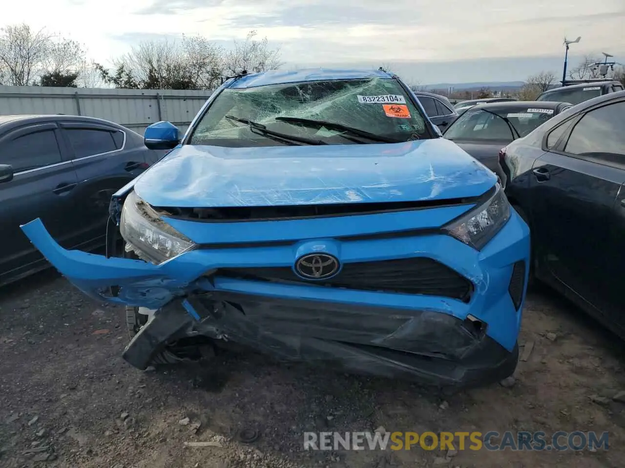 5 fotografías del automóvil dañado JTMG1RFV8KD047212 TOYOTA RAV4 2019