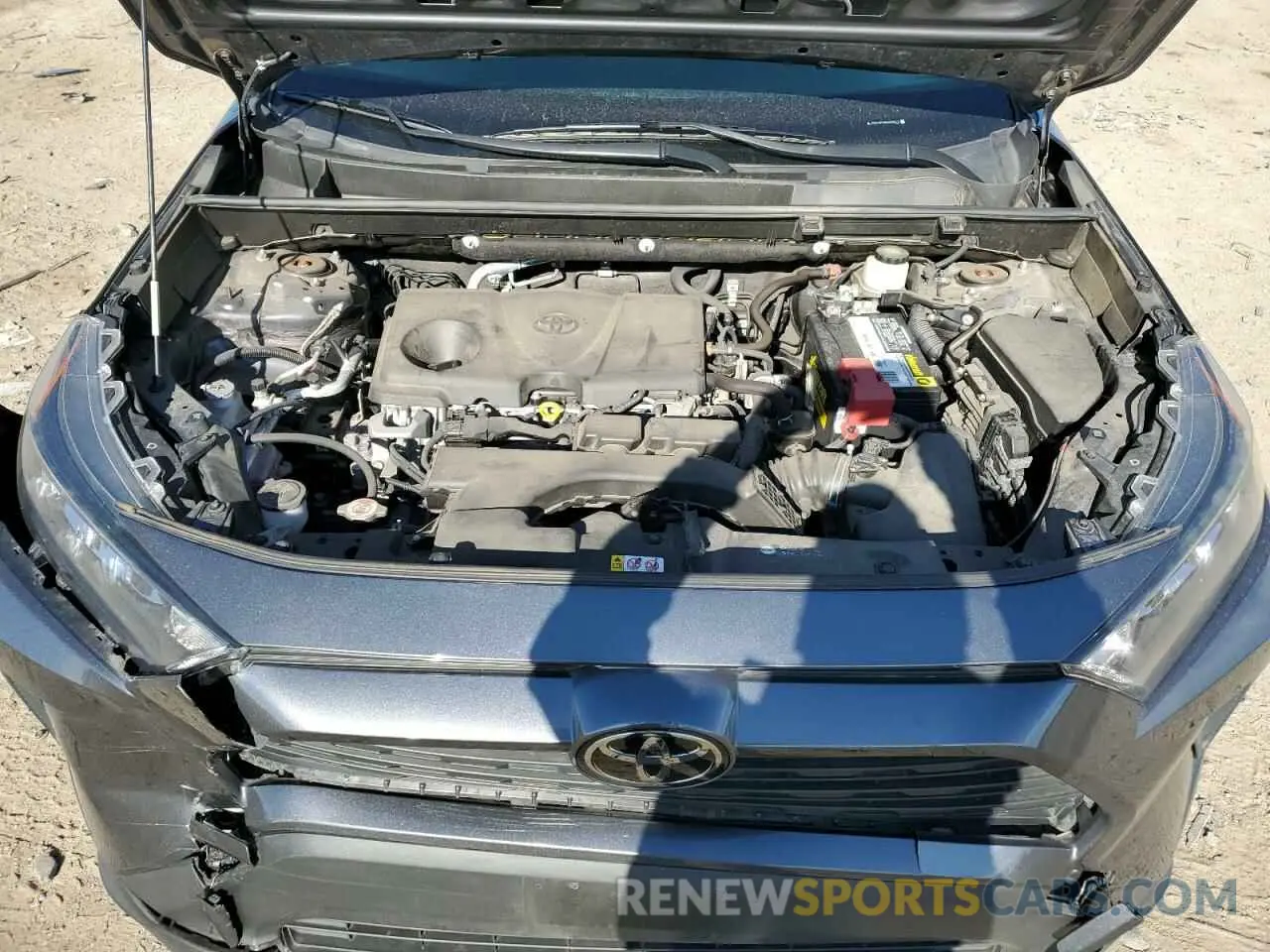 13 fotografías del automóvil dañado JTMG1RFV9KD022013 TOYOTA RAV4 2019