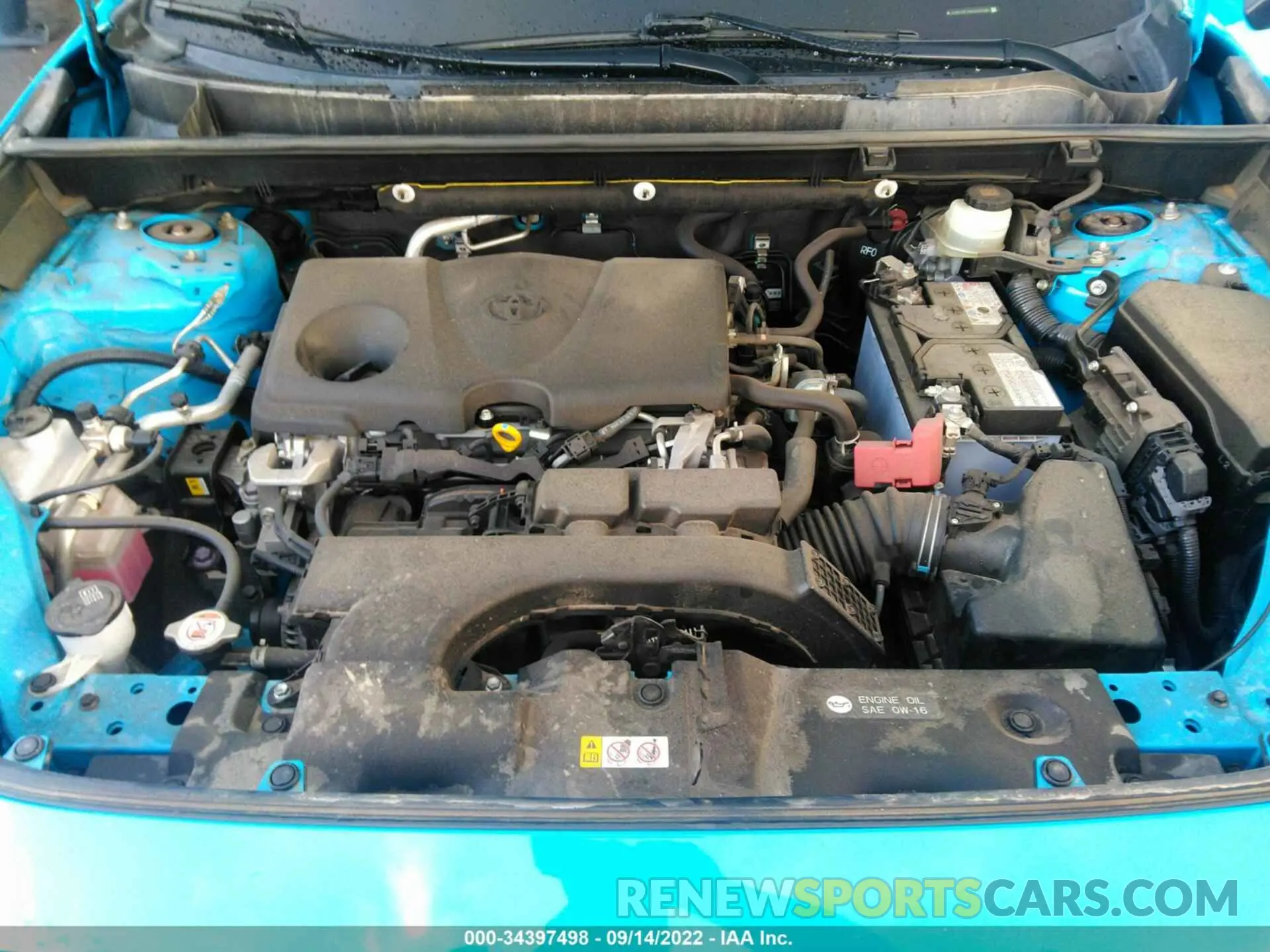 10 fotografías del automóvil dañado JTMG1RFV9KD500088 TOYOTA RAV4 2019