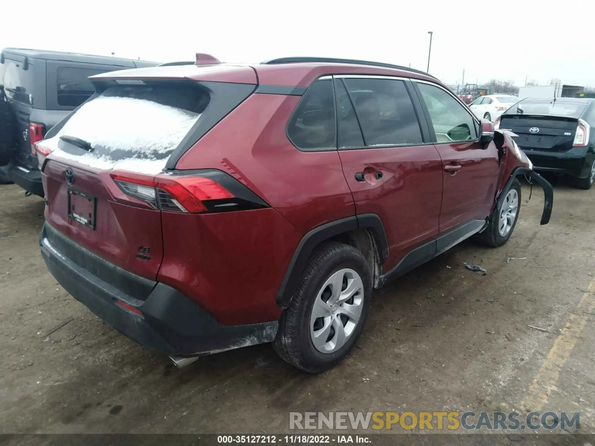 4 fotografías del automóvil dañado JTMG1RFVXKJ020255 TOYOTA RAV4 2019