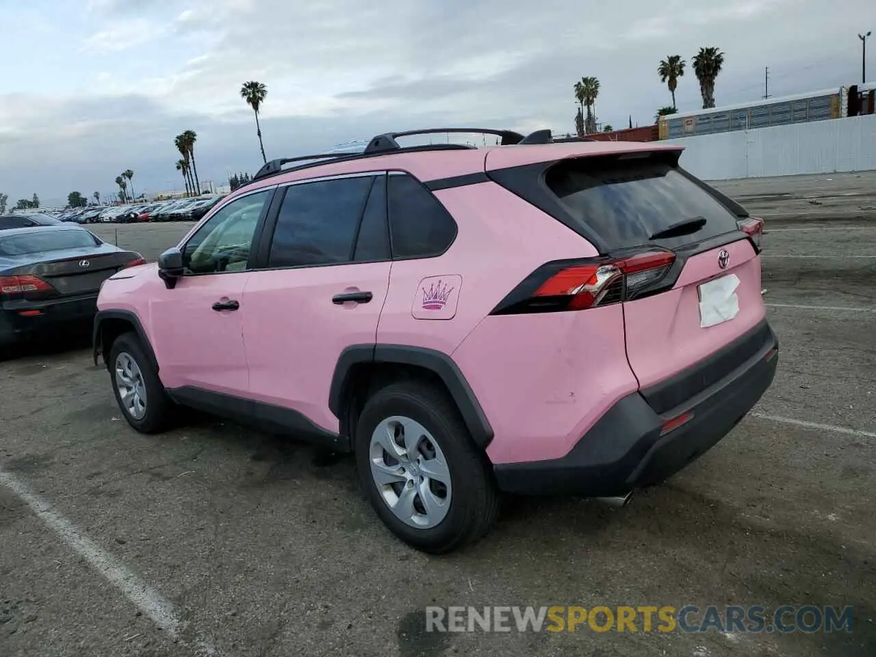 2 fotografías del automóvil dañado JTMH1RFV1KJ012999 TOYOTA RAV4 2019