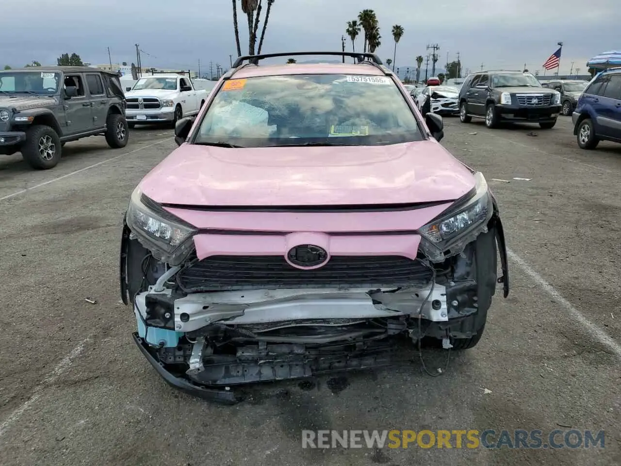 5 fotografías del automóvil dañado JTMH1RFV1KJ012999 TOYOTA RAV4 2019