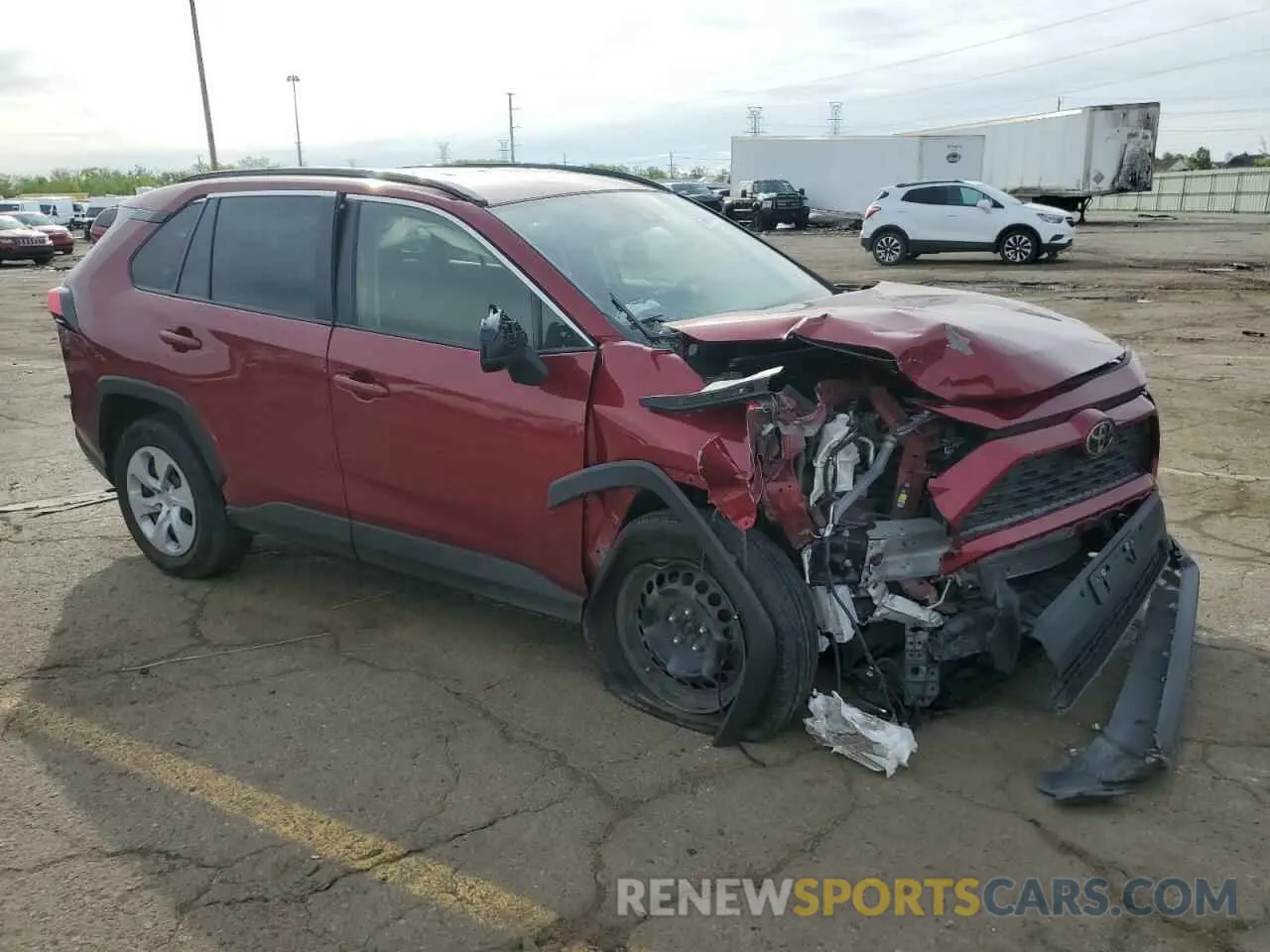 4 fotografías del automóvil dañado JTMH1RFV2KD013660 TOYOTA RAV4 2019