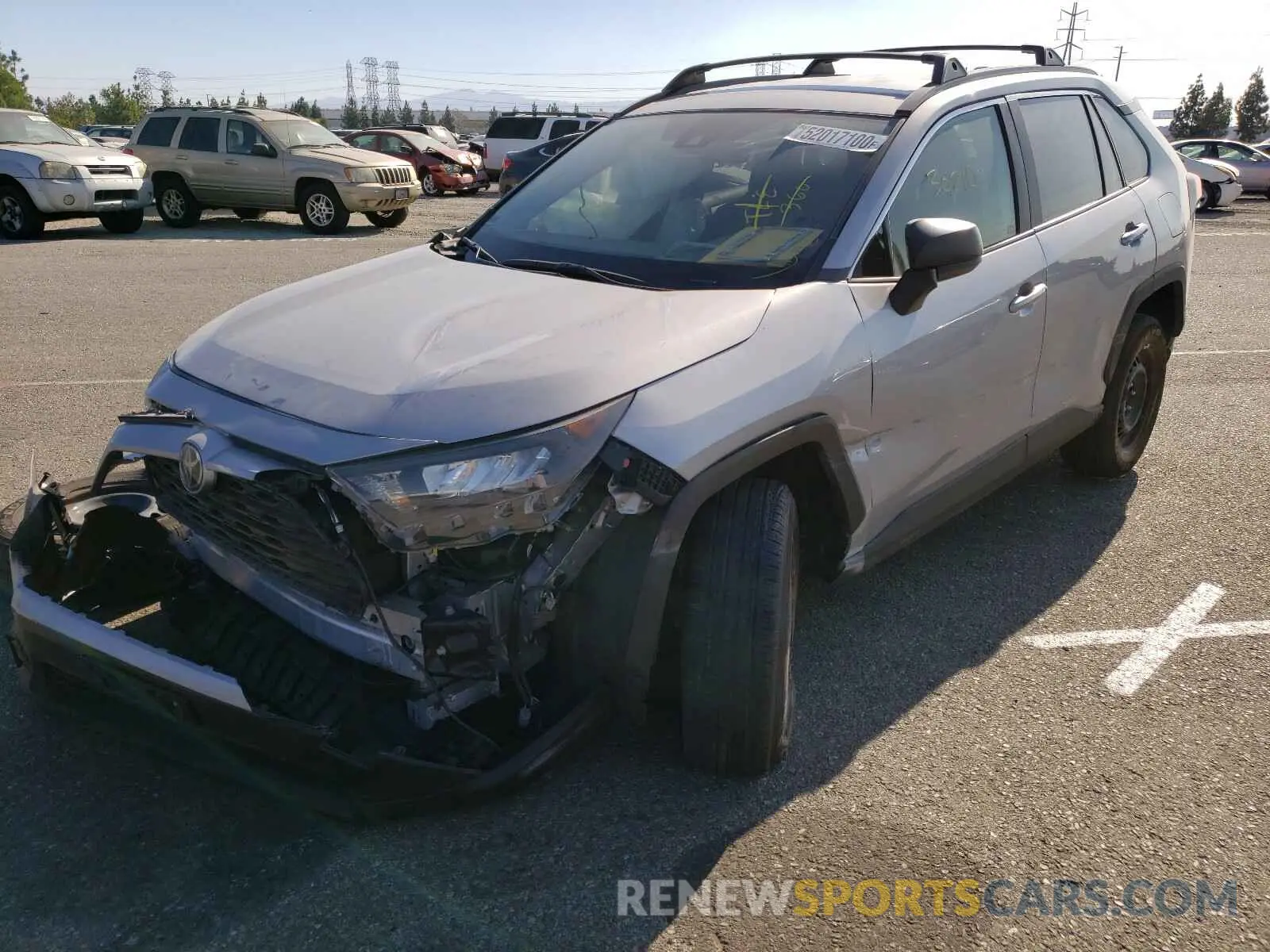 2 fotografías del automóvil dañado JTMH1RFV2KD014680 TOYOTA RAV4 2019