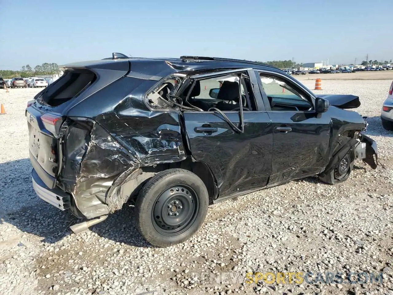 3 fotografías del automóvil dañado JTMH1RFV2KD040793 TOYOTA RAV4 2019
