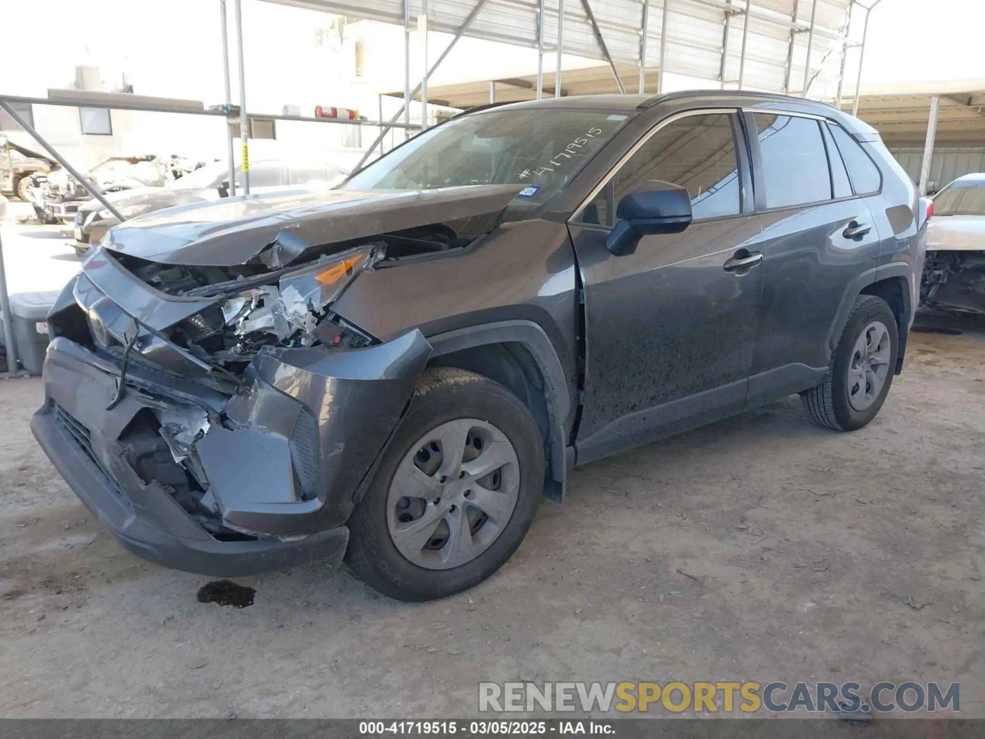 2 fotografías del automóvil dañado JTMH1RFV4KD037099 TOYOTA RAV4 2019