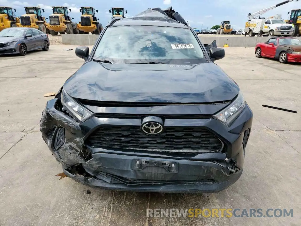 5 fotografías del automóvil dañado JTMH1RFV4KJ001219 TOYOTA RAV4 2019