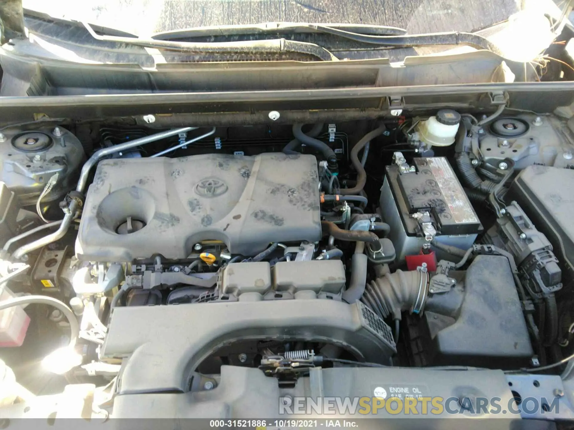10 fotografías del automóvil dañado JTMH1RFV5KD024166 TOYOTA RAV4 2019