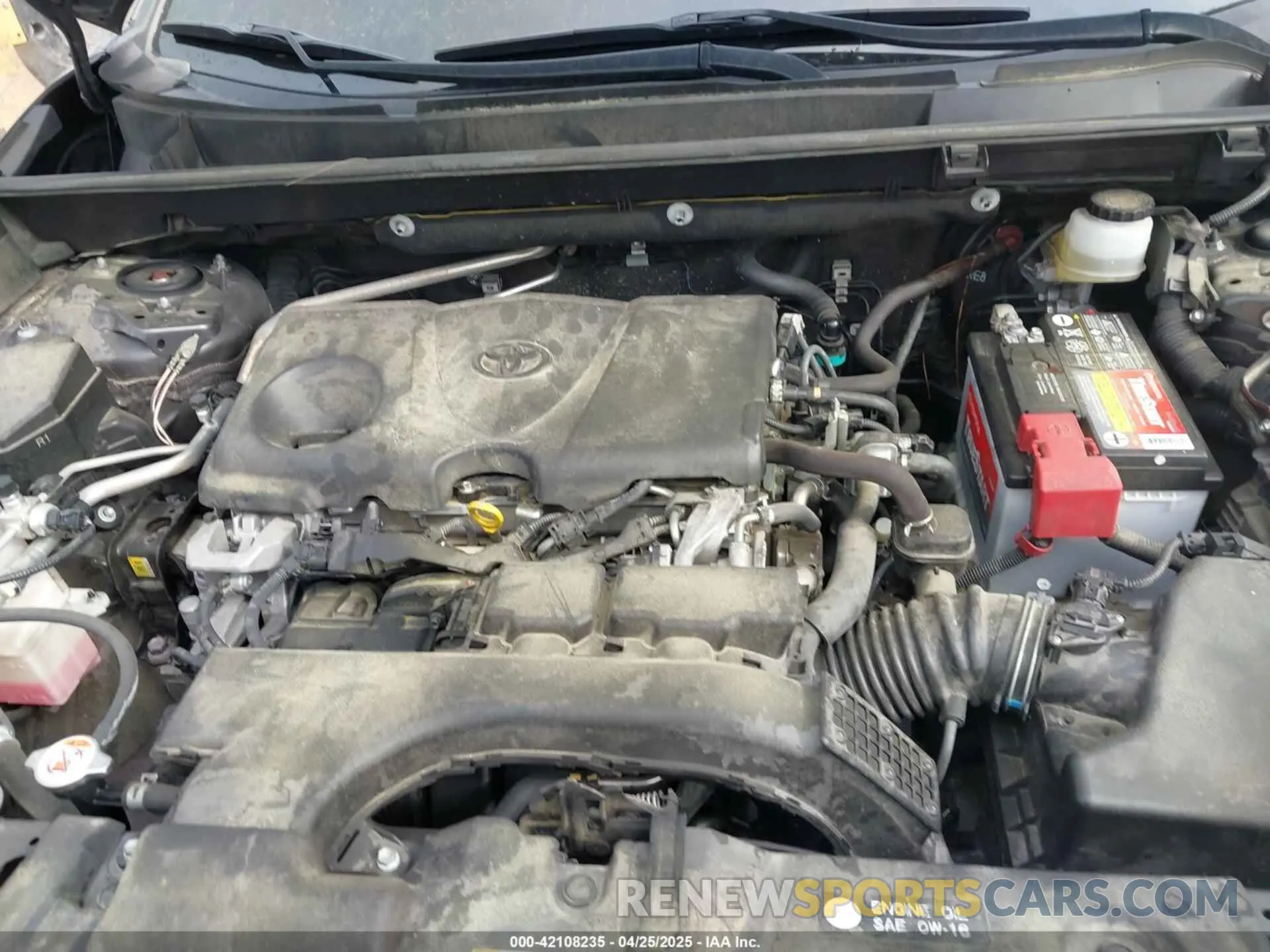 10 fotografías del automóvil dañado JTMH1RFV5KJ007238 TOYOTA RAV4 2019