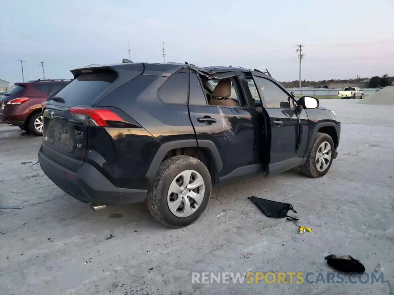 3 fotografías del automóvil dañado JTMH1RFV7KD008020 TOYOTA RAV4 2019