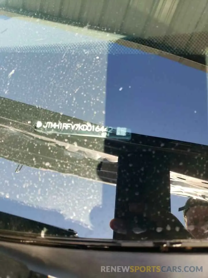 12 fotografías del automóvil dañado JTMH1RFV7KD016442 TOYOTA RAV4 2019