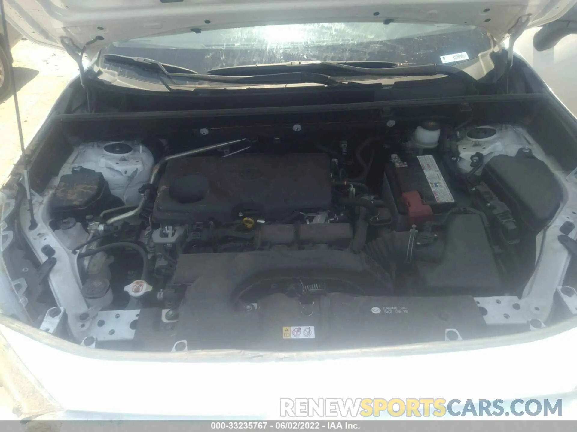10 fotografías del automóvil dañado JTMH1RFV8KD041267 TOYOTA RAV4 2019
