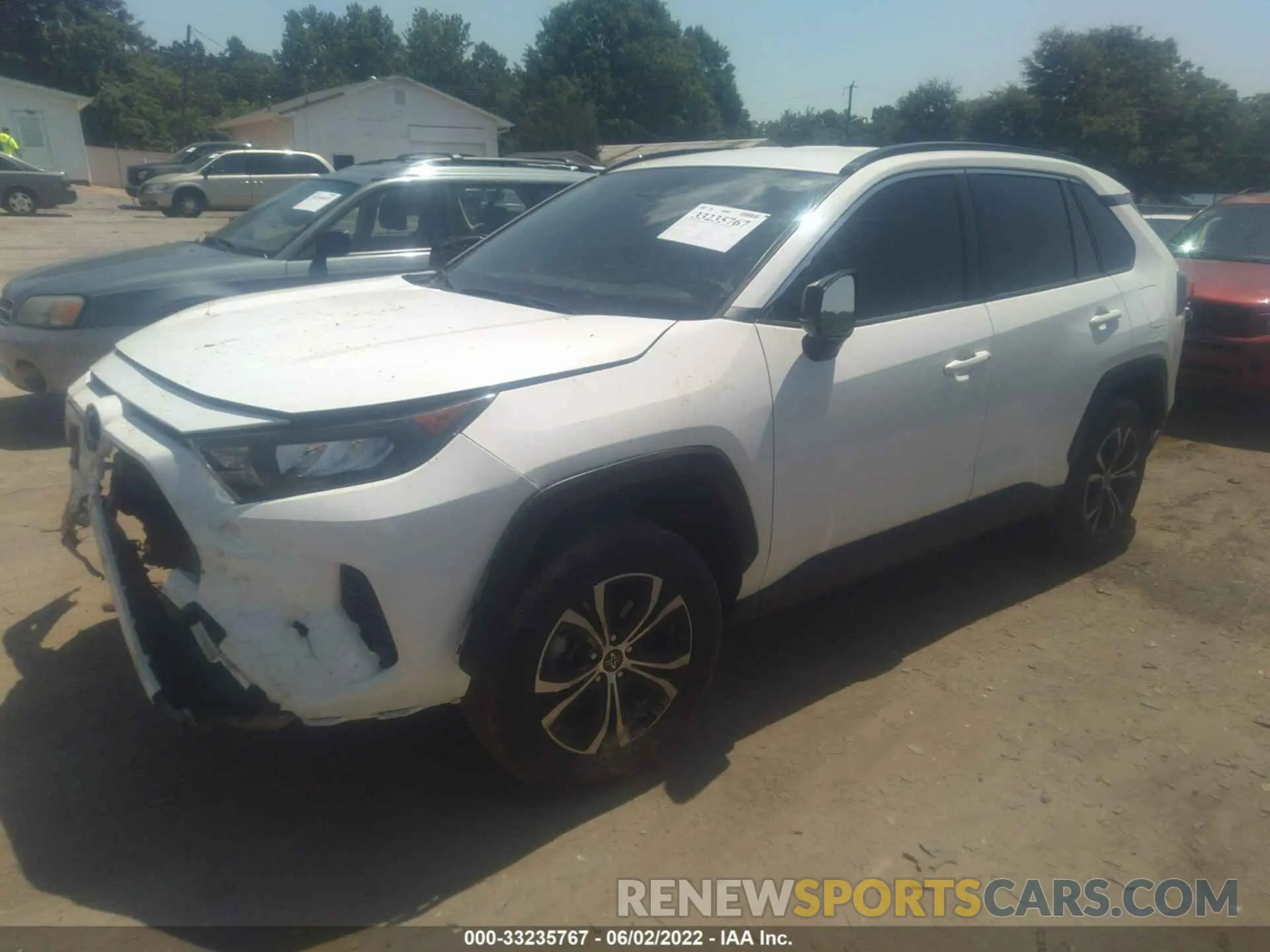 2 fotografías del automóvil dañado JTMH1RFV8KD041267 TOYOTA RAV4 2019