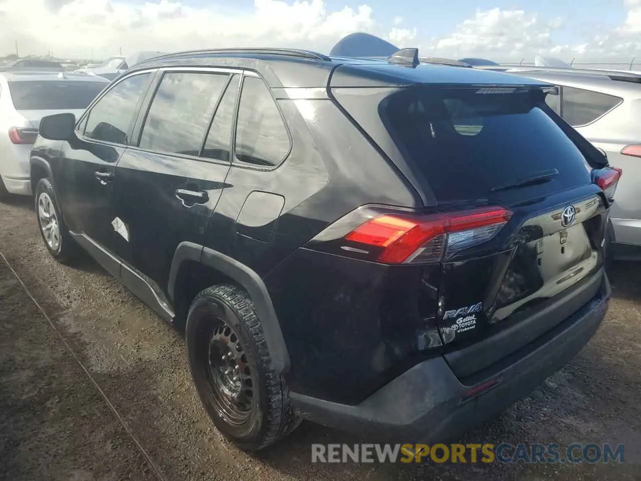 2 fotografías del automóvil dañado JTMH1RFV9KD006558 TOYOTA RAV4 2019