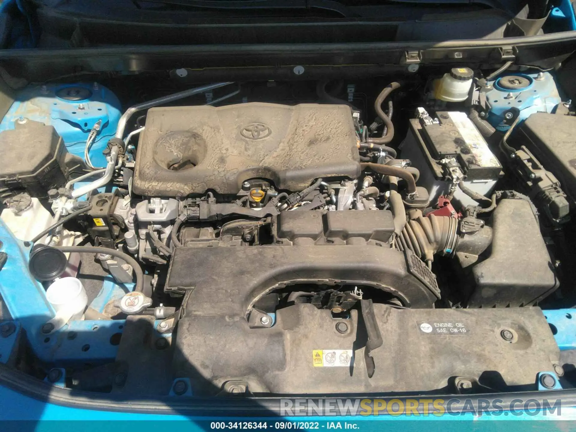 10 fotografías del automóvil dañado JTMH1RFV9KD030715 TOYOTA RAV4 2019