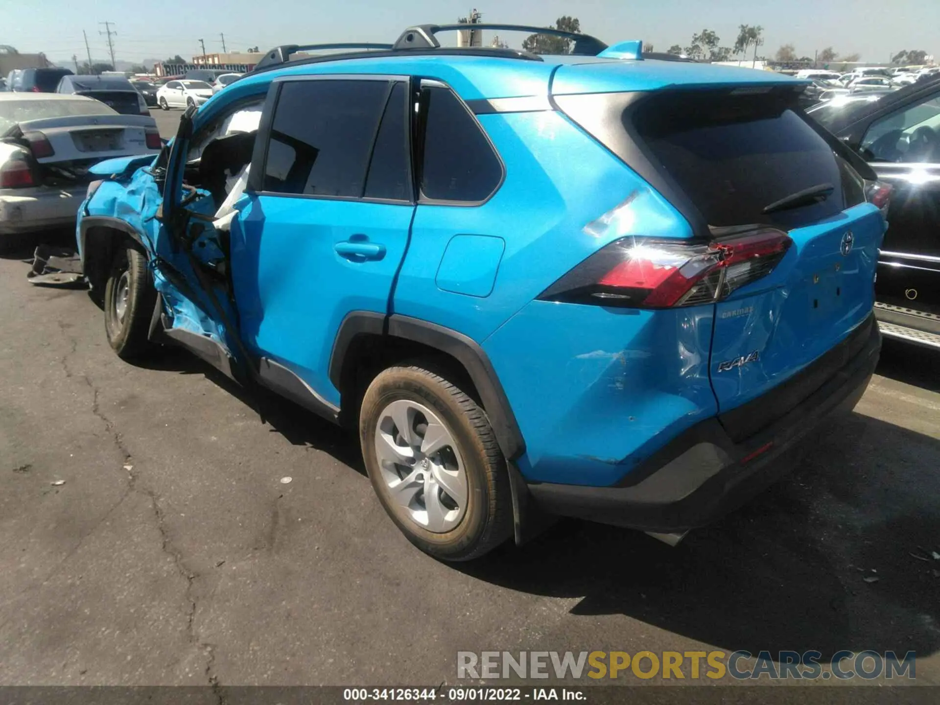 3 fotografías del automóvil dañado JTMH1RFV9KD030715 TOYOTA RAV4 2019