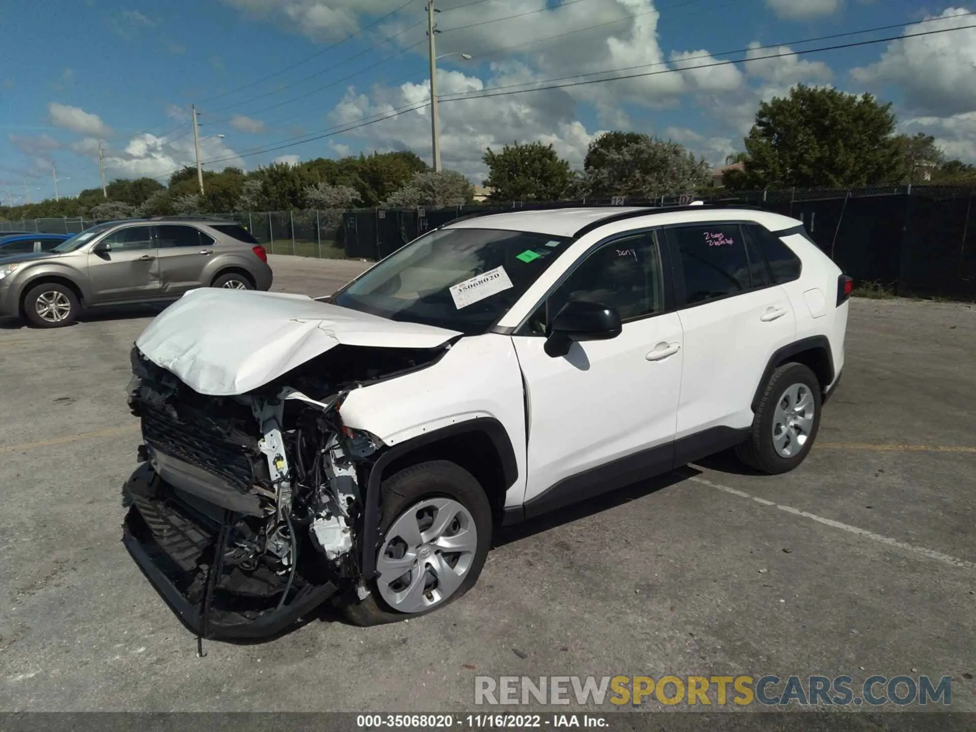 2 fotografías del automóvil dañado JTMH1RFV9KD514349 TOYOTA RAV4 2019