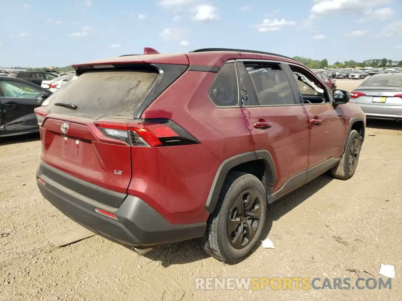 3 fotografías del automóvil dañado JTMH1RFVXKD018623 TOYOTA RAV4 2019