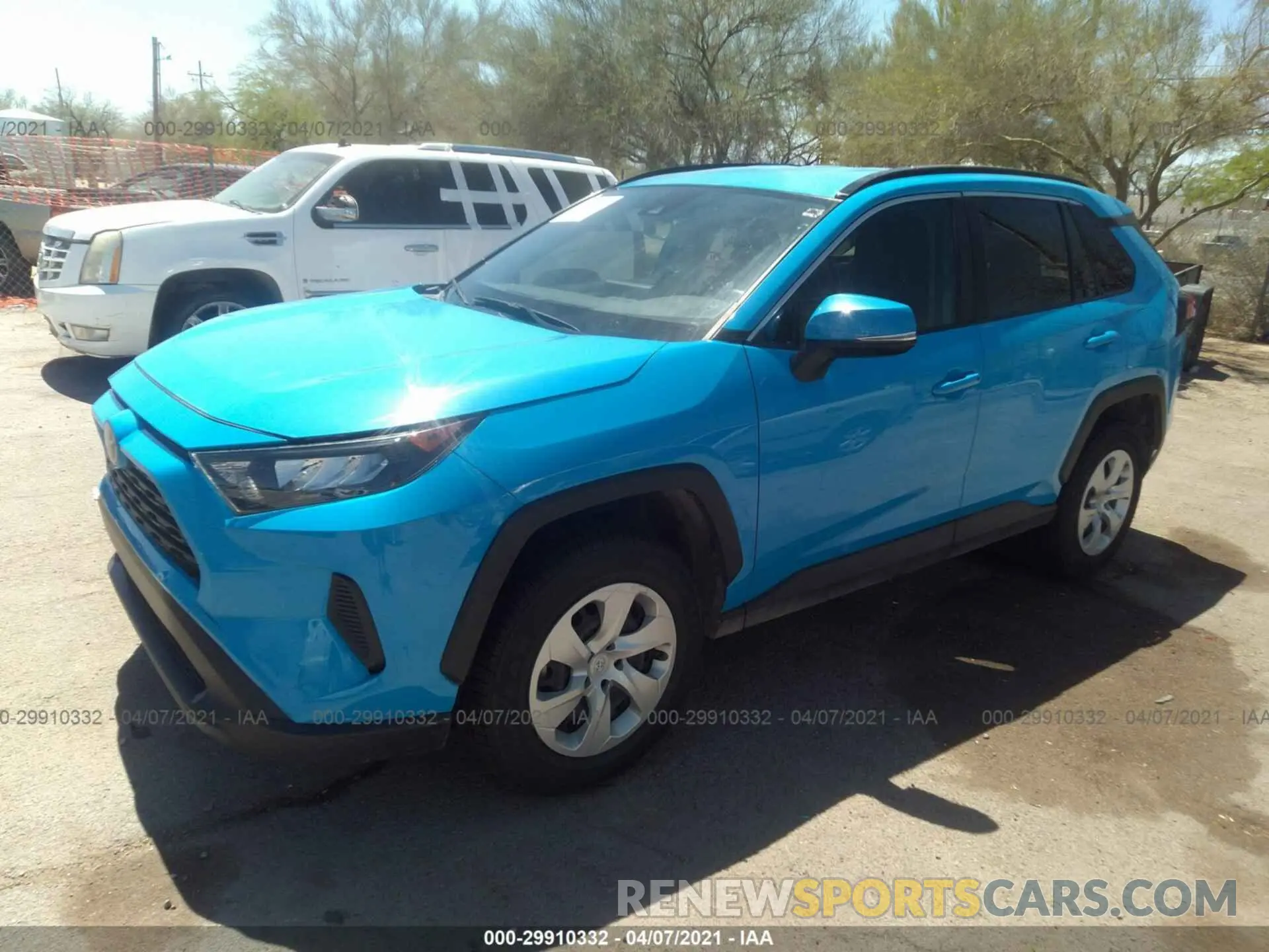 2 fotografías del automóvil dañado JTMK1RFV7KJ004234 TOYOTA RAV4 2019
