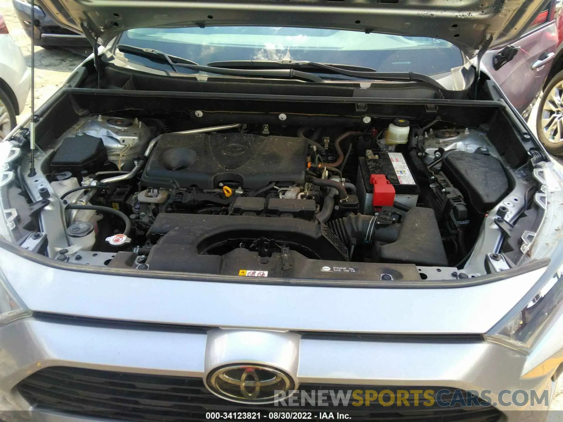 10 fotografías del automóvil dañado JTMK1RFVXKD034522 TOYOTA RAV4 2019