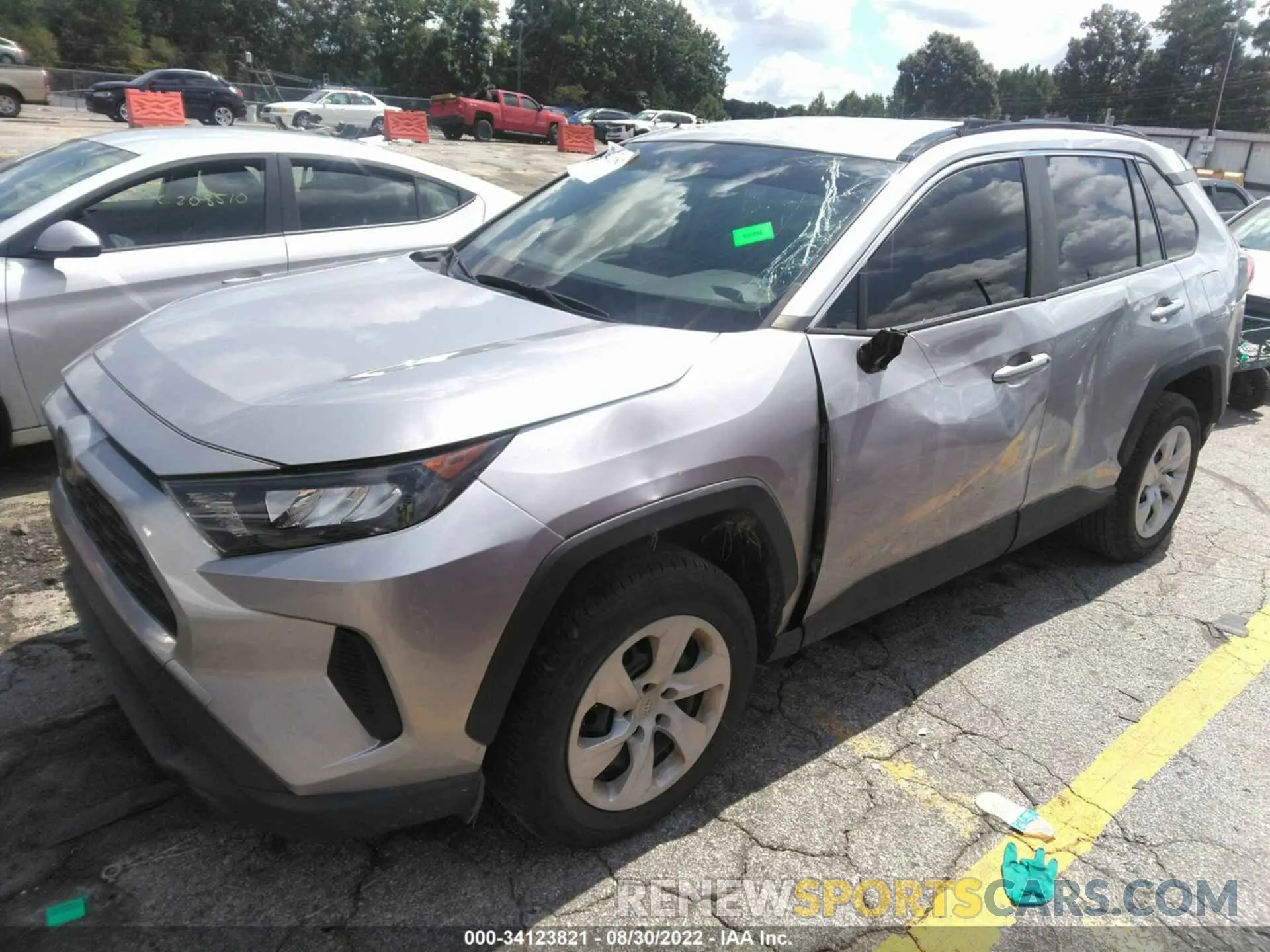 2 fotografías del automóvil dañado JTMK1RFVXKD034522 TOYOTA RAV4 2019