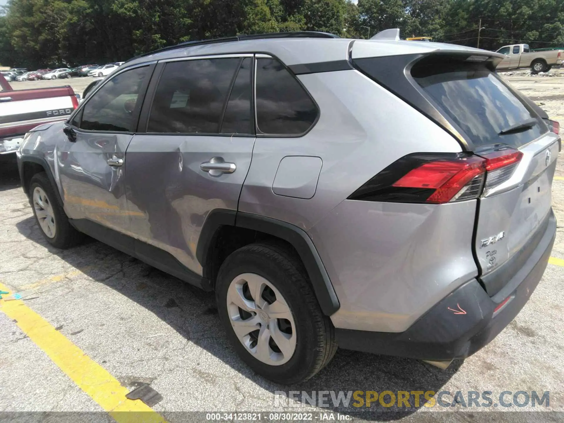 3 fotografías del automóvil dañado JTMK1RFVXKD034522 TOYOTA RAV4 2019
