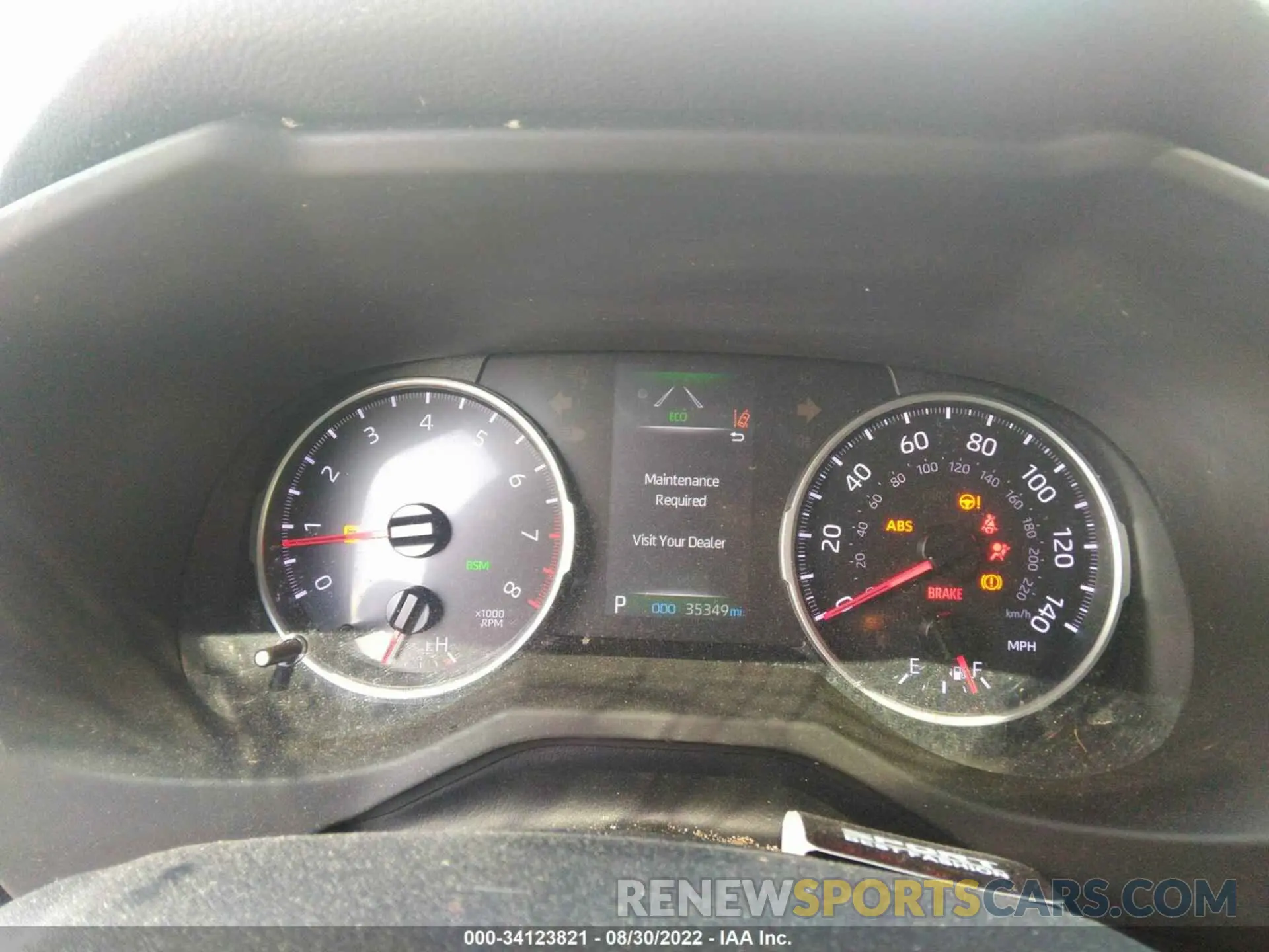 7 fotografías del automóvil dañado JTMK1RFVXKD034522 TOYOTA RAV4 2019