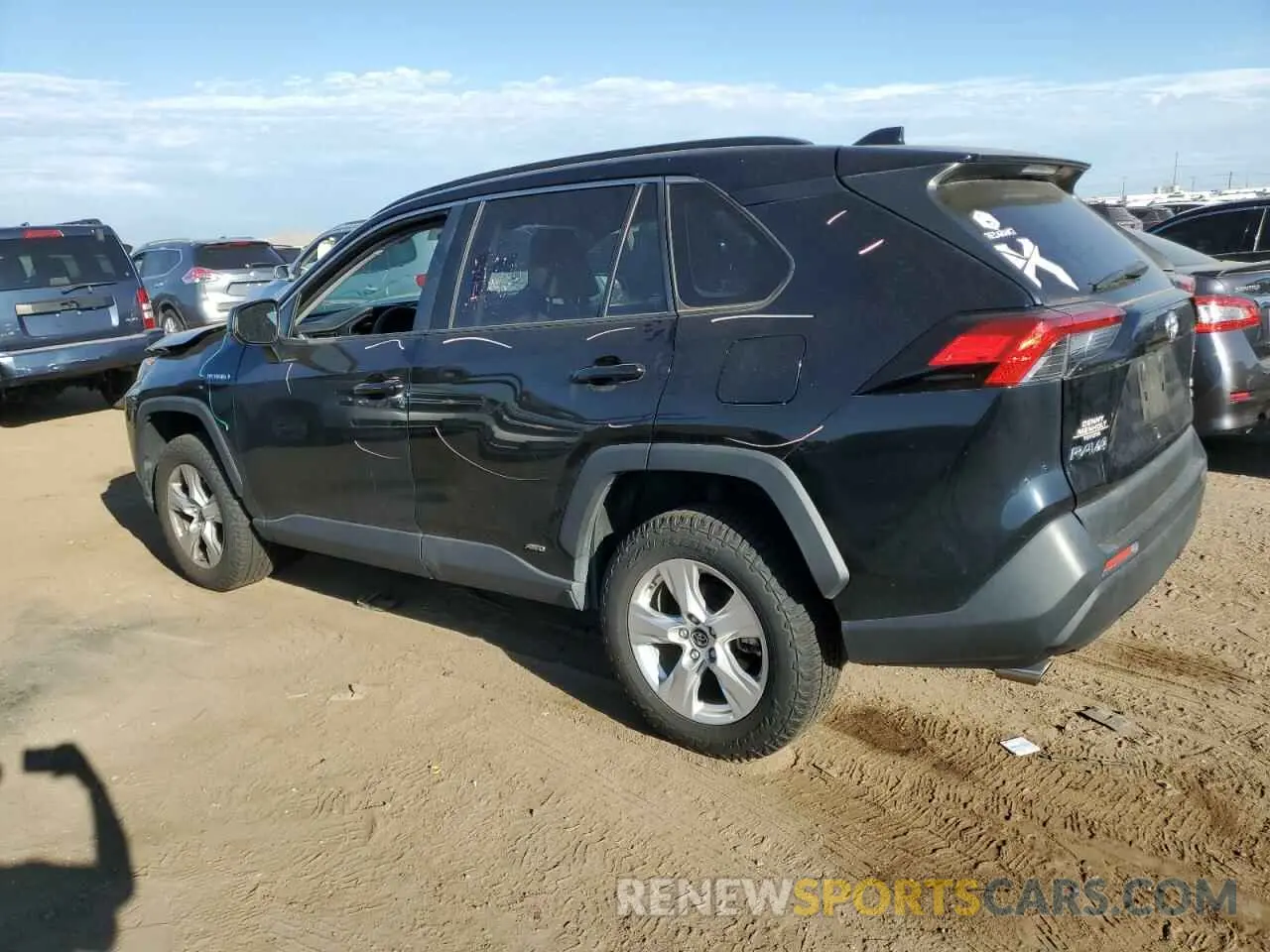 2 fotografías del automóvil dañado JTMLWRFV3KD021567 TOYOTA RAV4 2019