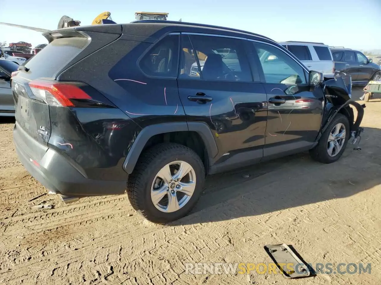 3 fotografías del automóvil dañado JTMLWRFV3KD021567 TOYOTA RAV4 2019