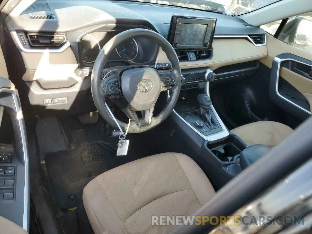 8 fotografías del automóvil dañado JTMLWRFV3KD021567 TOYOTA RAV4 2019