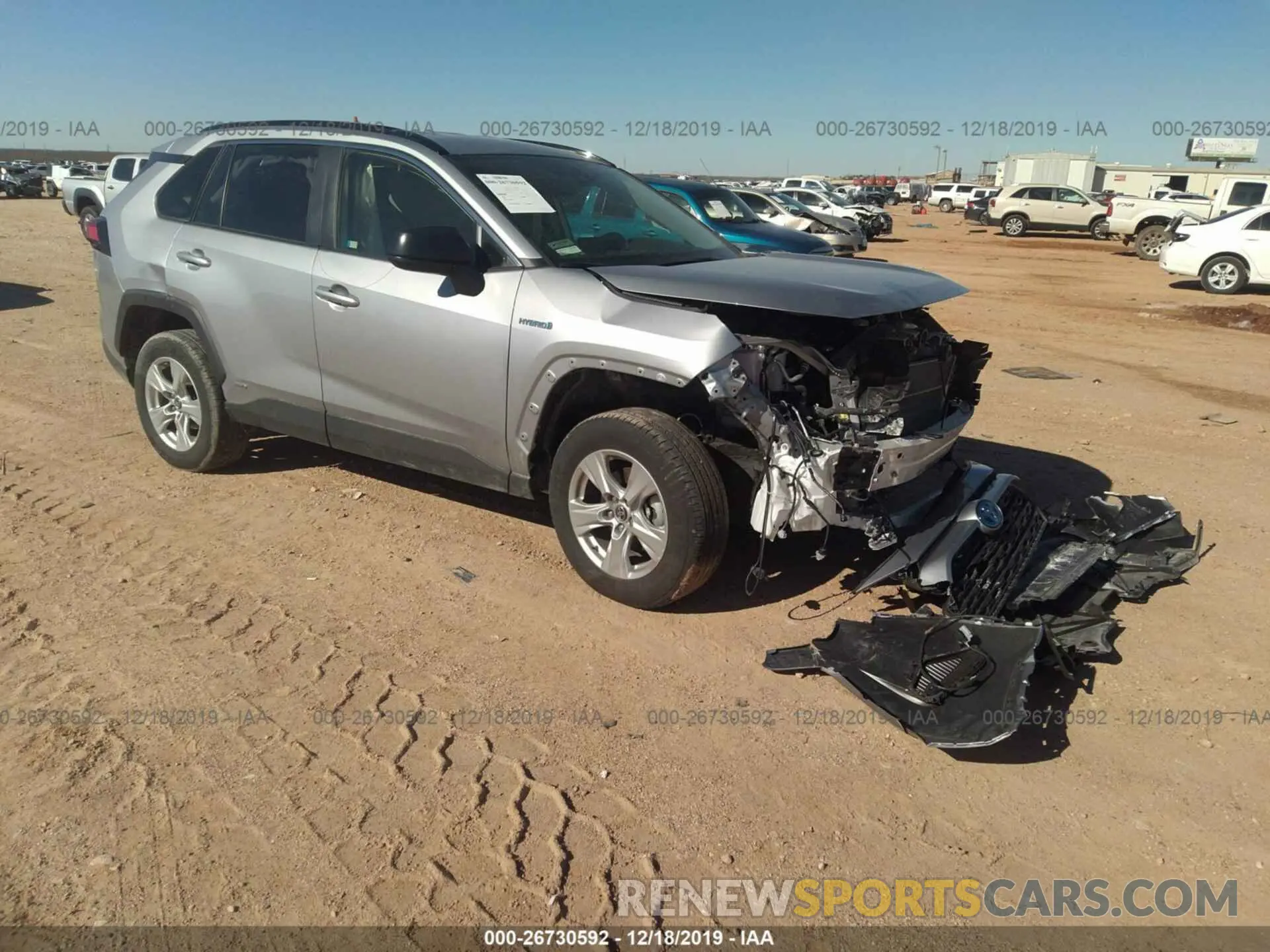 1 fotografías del automóvil dañado JTMLWRFV6KD008067 TOYOTA RAV4 2019