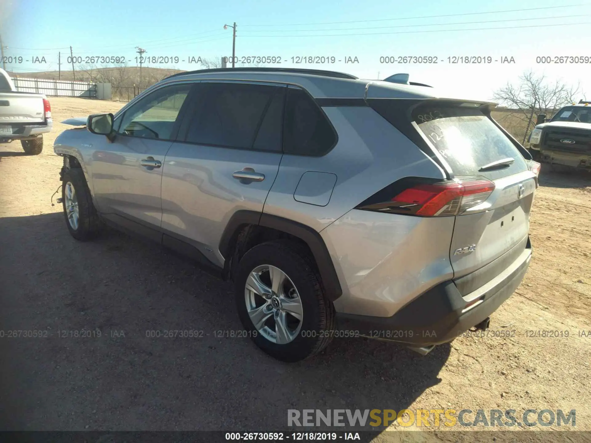 3 fotografías del automóvil dañado JTMLWRFV6KD008067 TOYOTA RAV4 2019