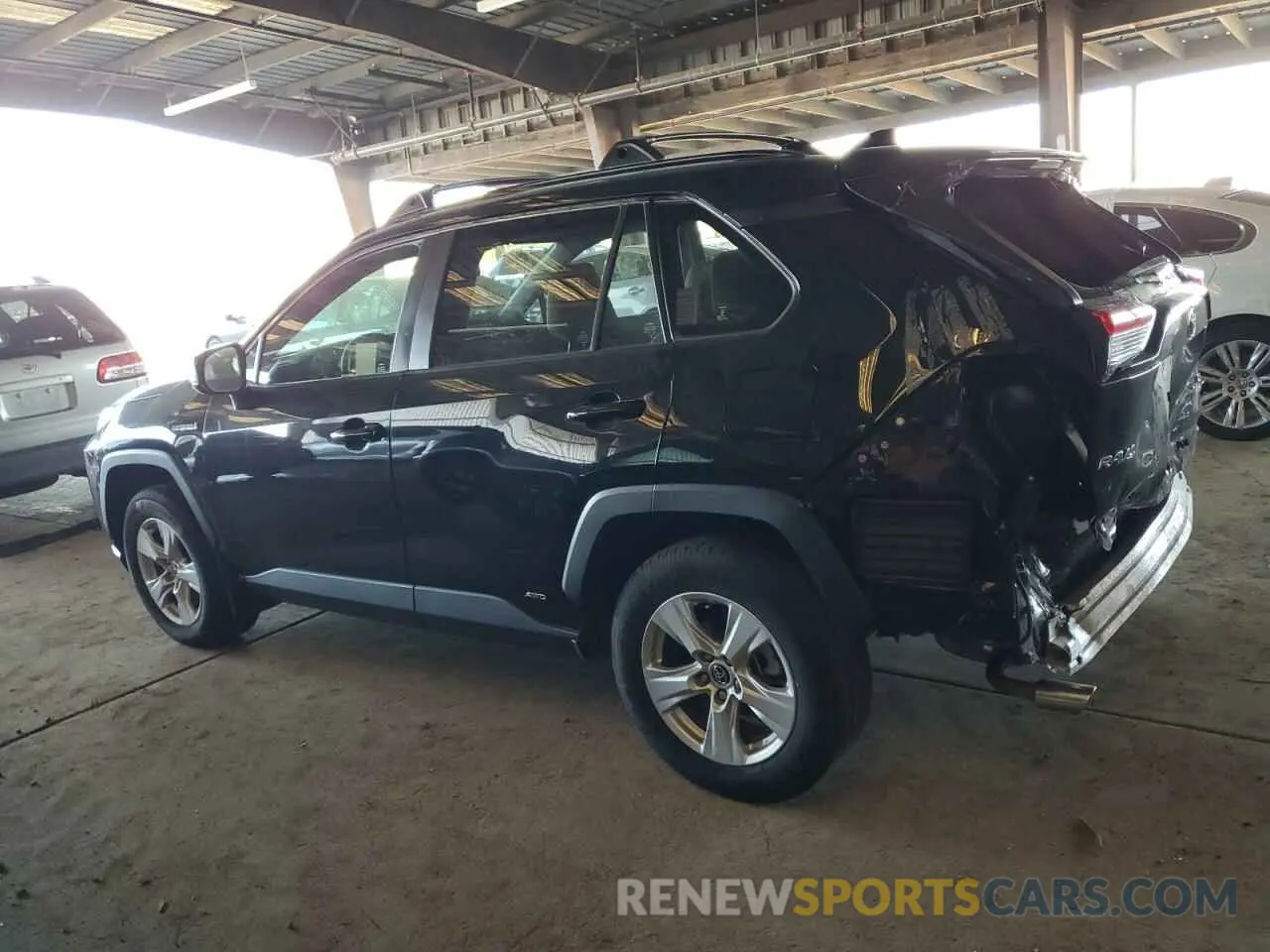 2 fotografías del automóvil dañado JTMMWRFV1KD004299 TOYOTA RAV4 2019