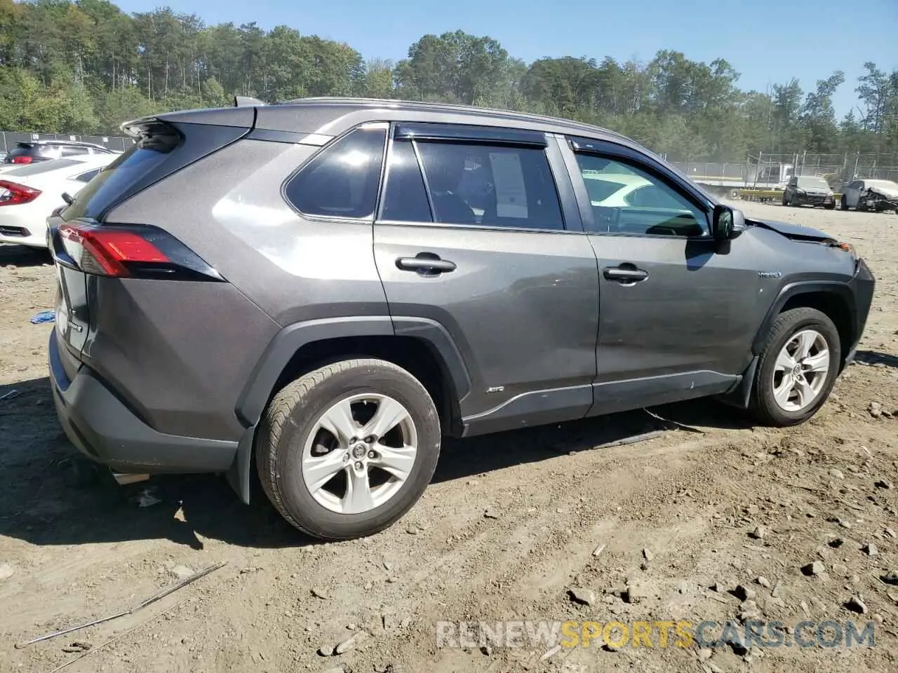 3 fotografías del automóvil dañado JTMMWRFV2KD021225 TOYOTA RAV4 2019