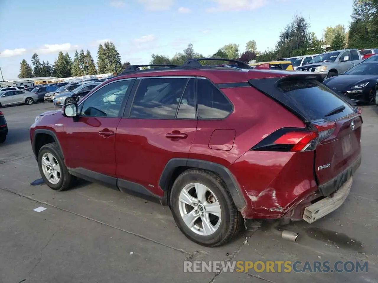 2 fotografías del automóvil dañado JTMMWRFV2KD501247 TOYOTA RAV4 2019
